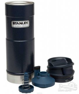 Термокружка синяя 0,47L CLASSIC ONE HAND Stanley (Стенли) (10-01394-014)