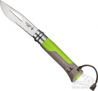 Туристический нож Opinel (опинель) N°8 Outdoor Earth-Green (001715)