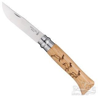 Нож Opinel (опинель) №8 олень 001620 (дуб)