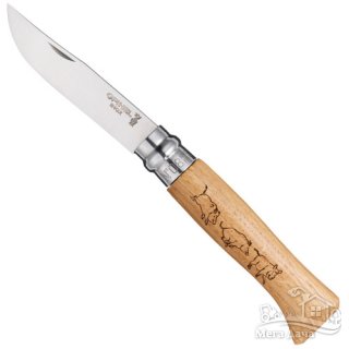 Нож Opinel (опинель) №8 кабан 001624 (дуб)